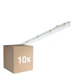 Voordeelpak 10x Philips LED Waterdichte Montagebalk Ledinaire WT065C 30/53W 4100/6800lm - 840 Koel Wit | 150cm - Doorvoerbedrading